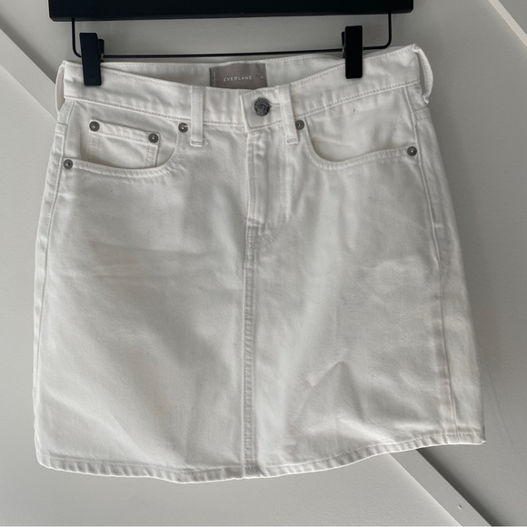 Everlane White Denim Mini Skirt- 25 - Picture 3 of 10
